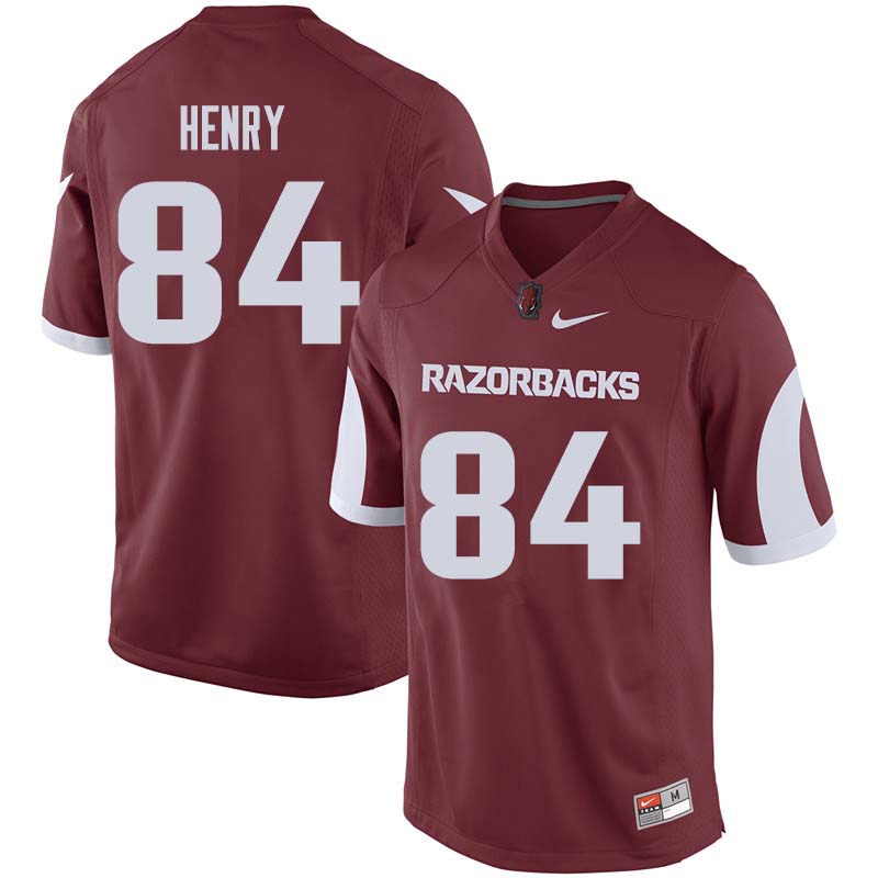 Men #84 Hunter Henry Arkansas Razorback College Football Jerseys Sale-Cardinal